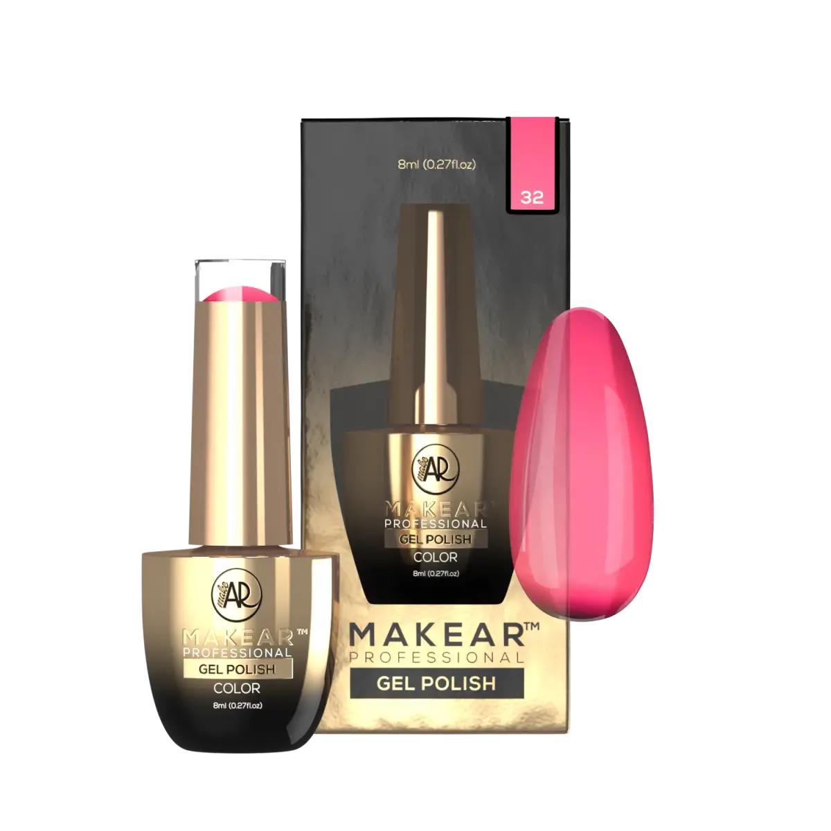 32 Raspberry Rendezvous - Lakier Hybrydowy Makear 8ml