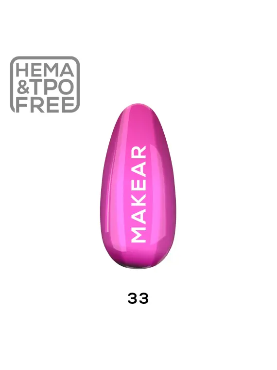 33 Flirt Alert - Lakier Hybrydowy Makear 8ml